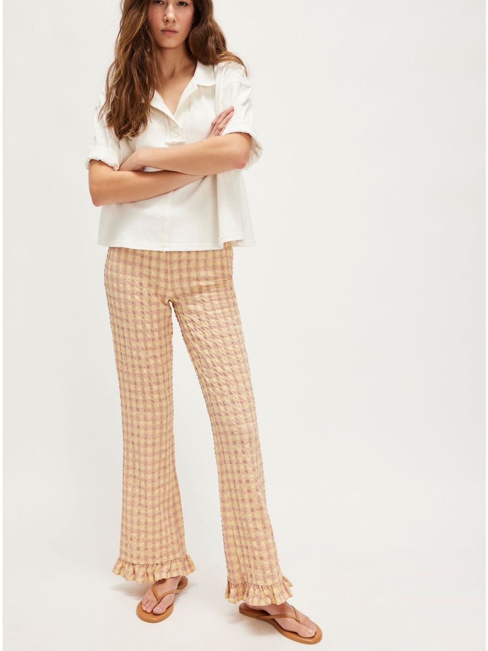 Free People Ruffle Pants - Picture 6 of 6